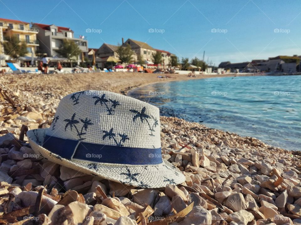 Hat on the beach