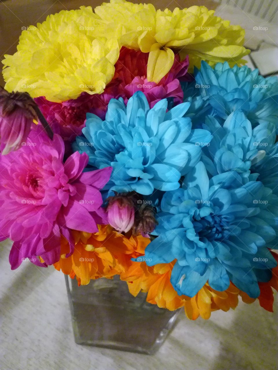 Blue,pink,orange,yellos..flowers are fantastic