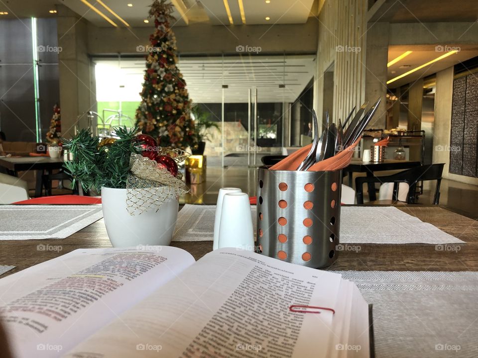 Holiday feels, but still working/studying on daytime