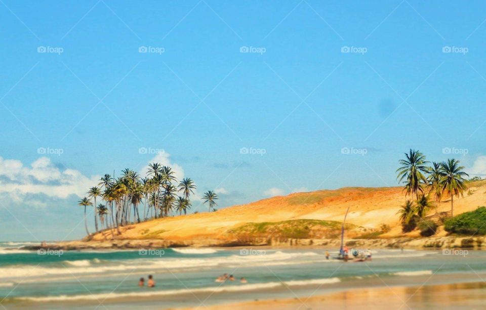 The lovely beach in Lagoinha Fort-ce Brasil