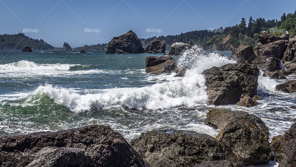 Rocks in a sea