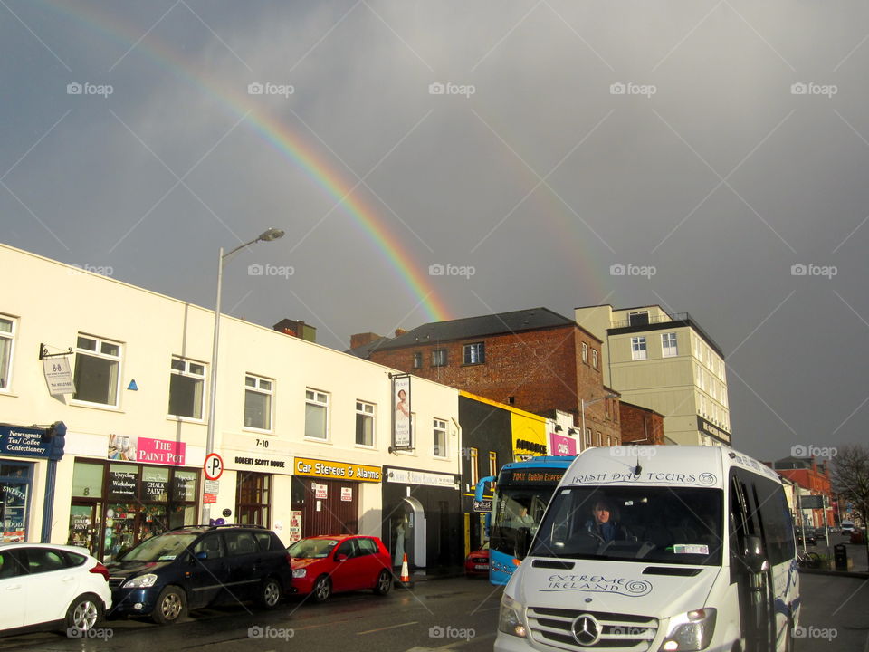 Rainbow over cork