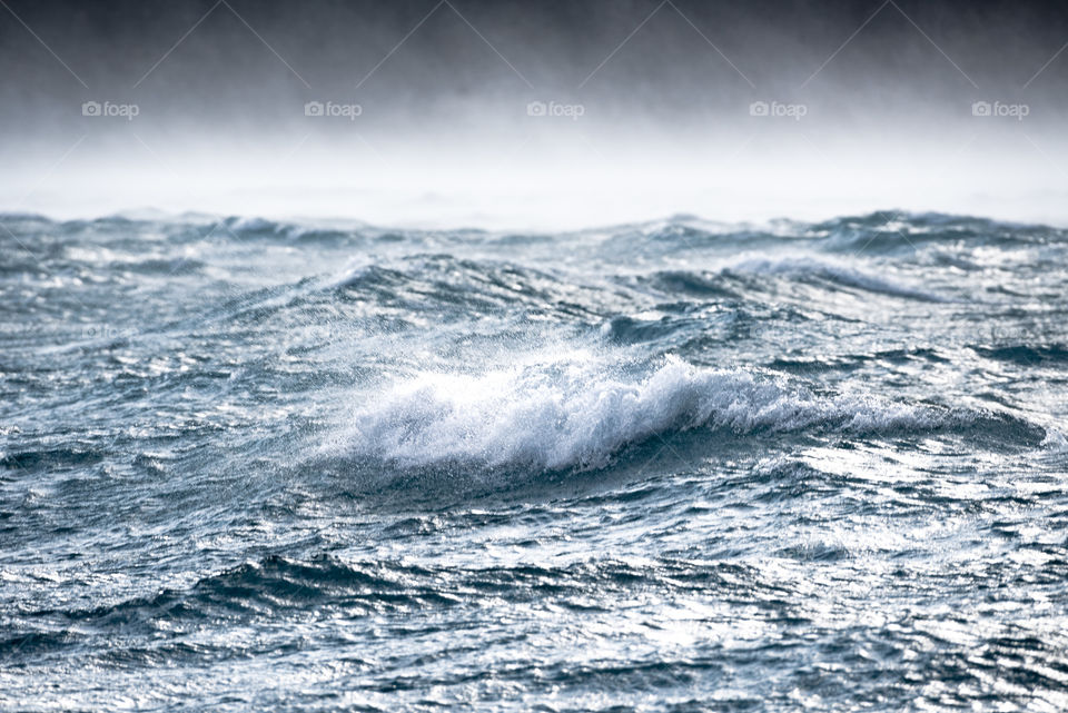 Abraham Lake in the rockies is renowned for being whipped into a frenzy really quickly by high winds screaming down from the valley above.