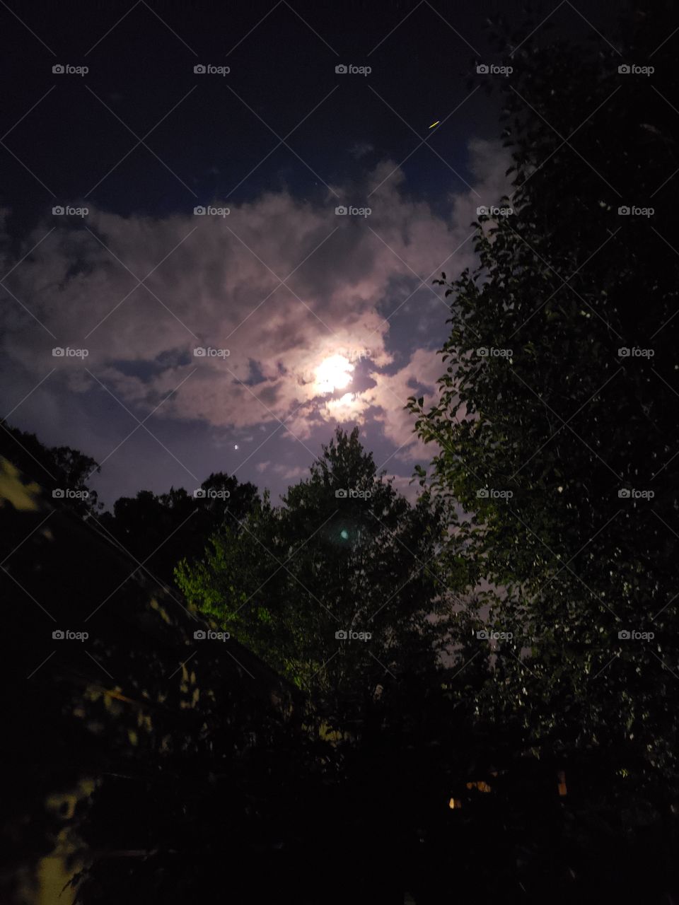 Beautiful evening moon