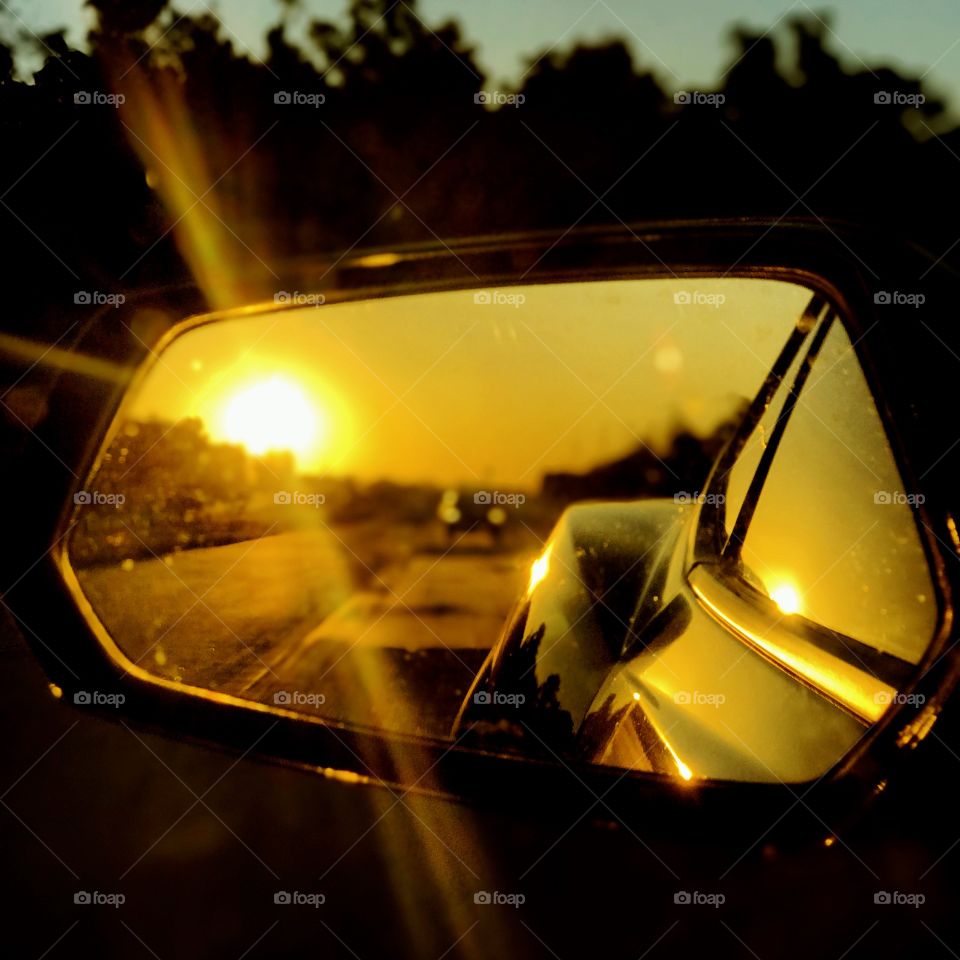 Camaro sunset