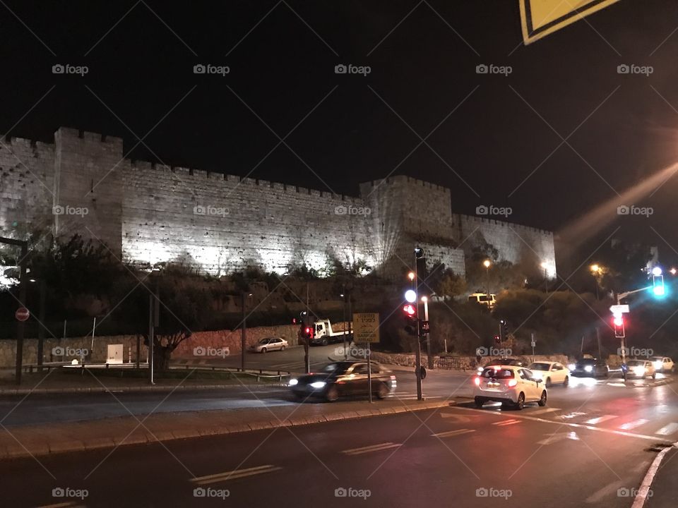 Old City Jerusalem at Night