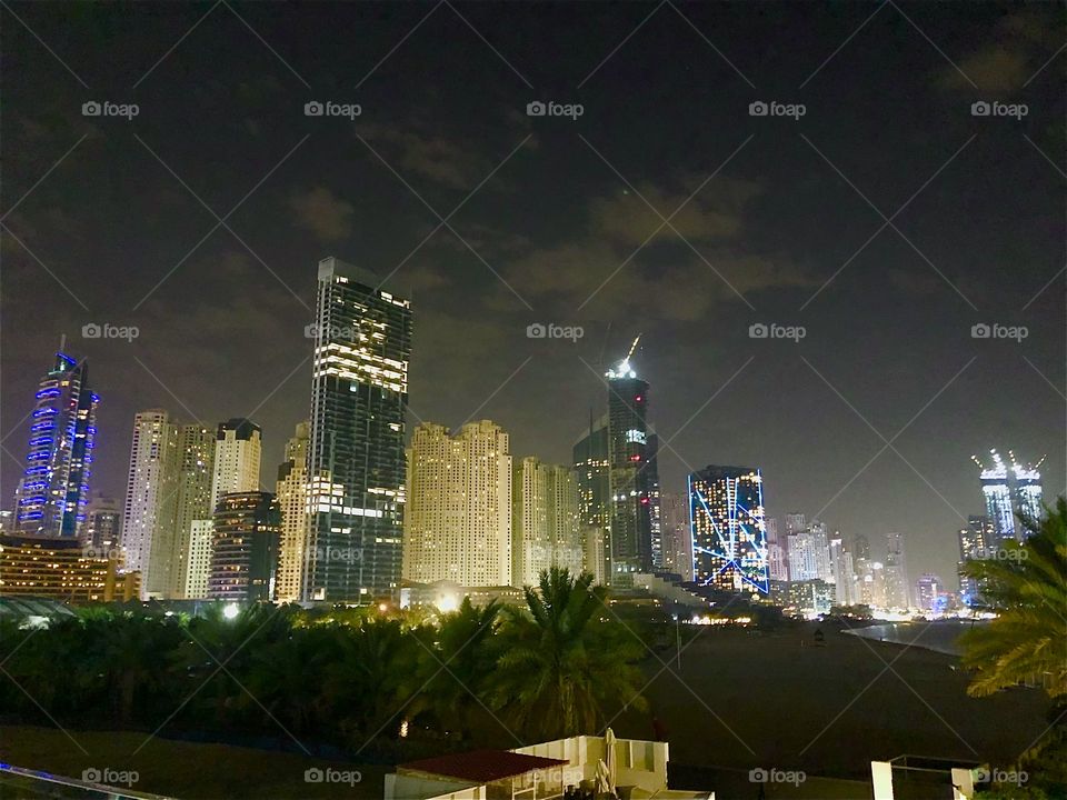 Night view in Dubai 