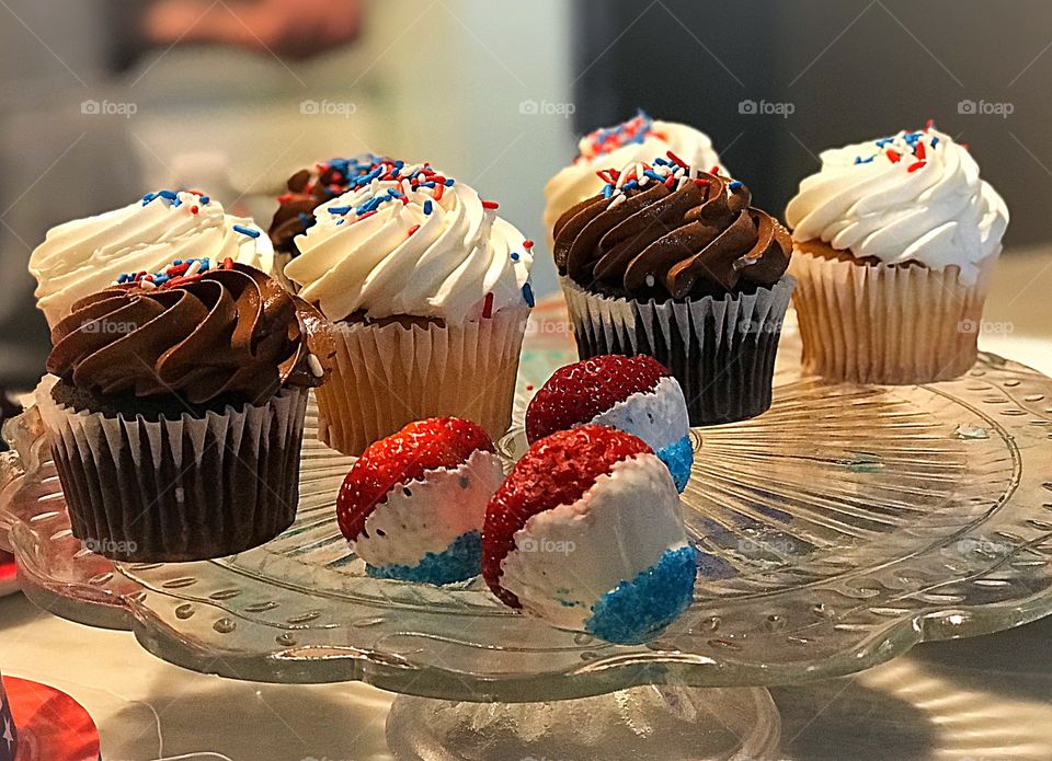 July 4th Cupcakes 