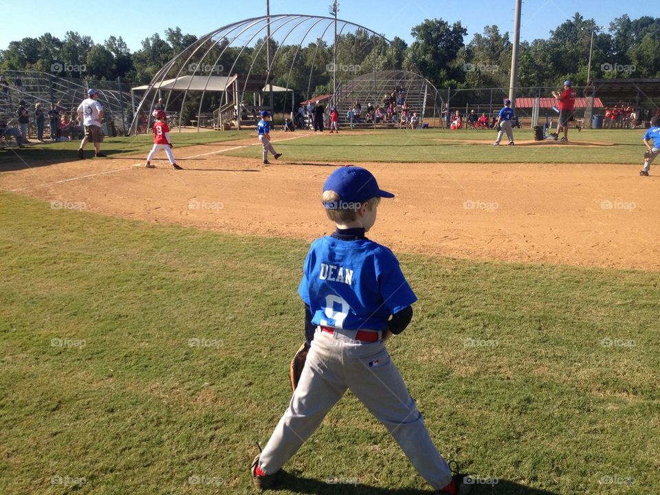 Little league player