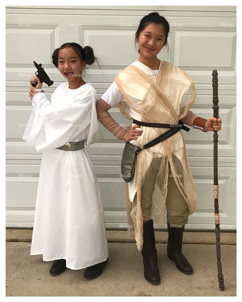 Princess Leia and Rey