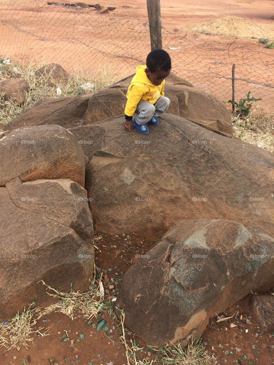 Climbing rocks