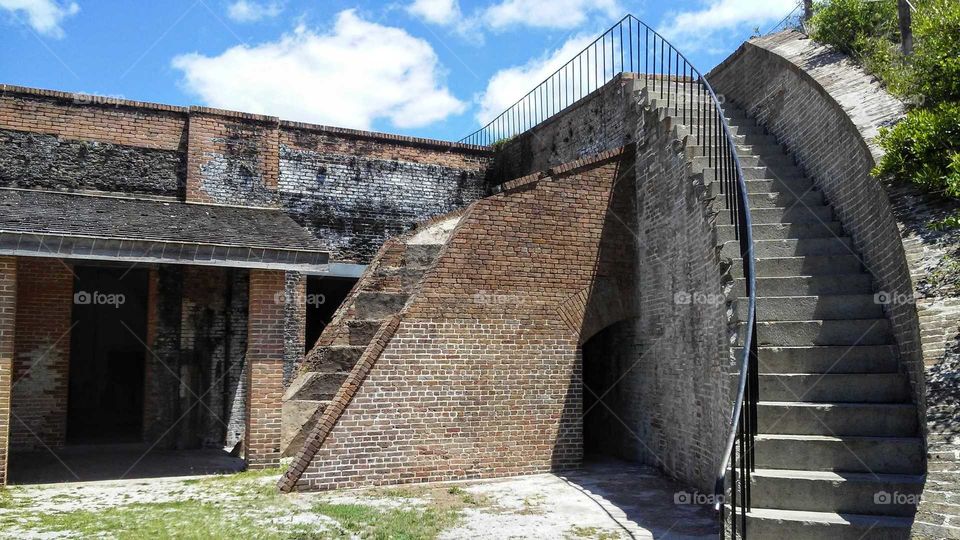 Staircase to Nowhere, Fort Pickens, Pensacola, Florida, USA