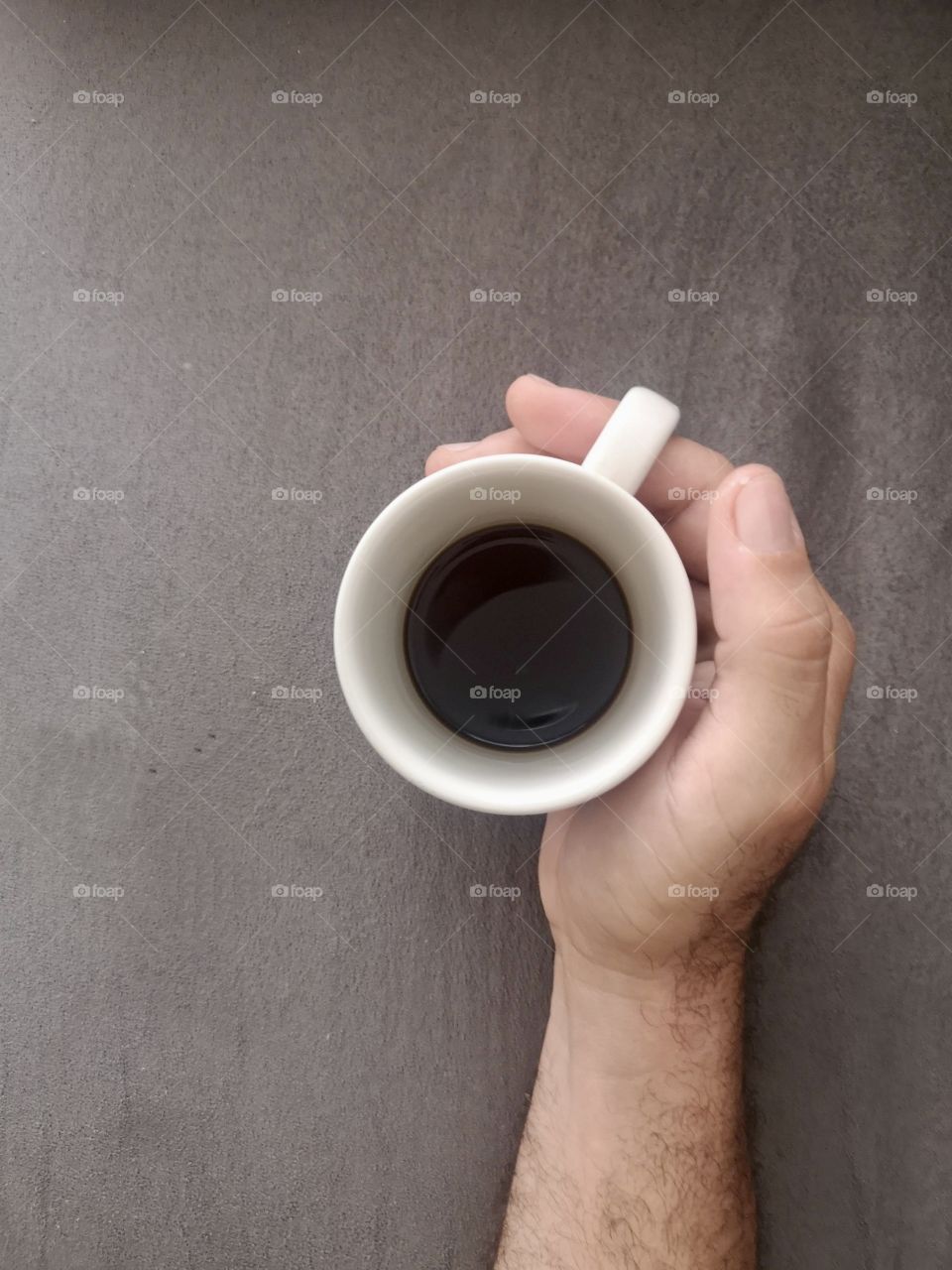 Cup of coffee on the couch