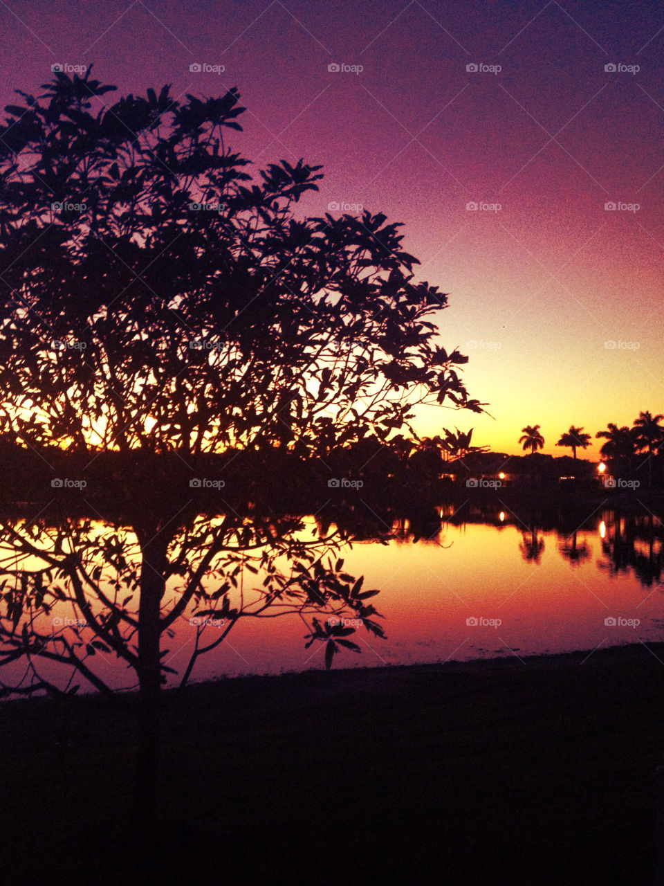 lake backyard natural beauty twilight sky by r.epstein