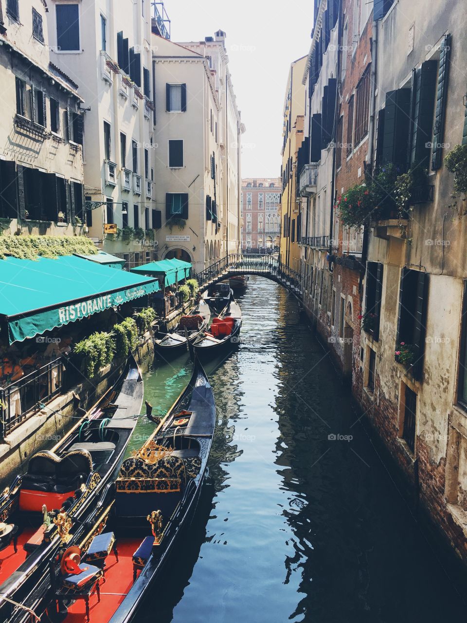 Exploring the canals of Venice, Italy.