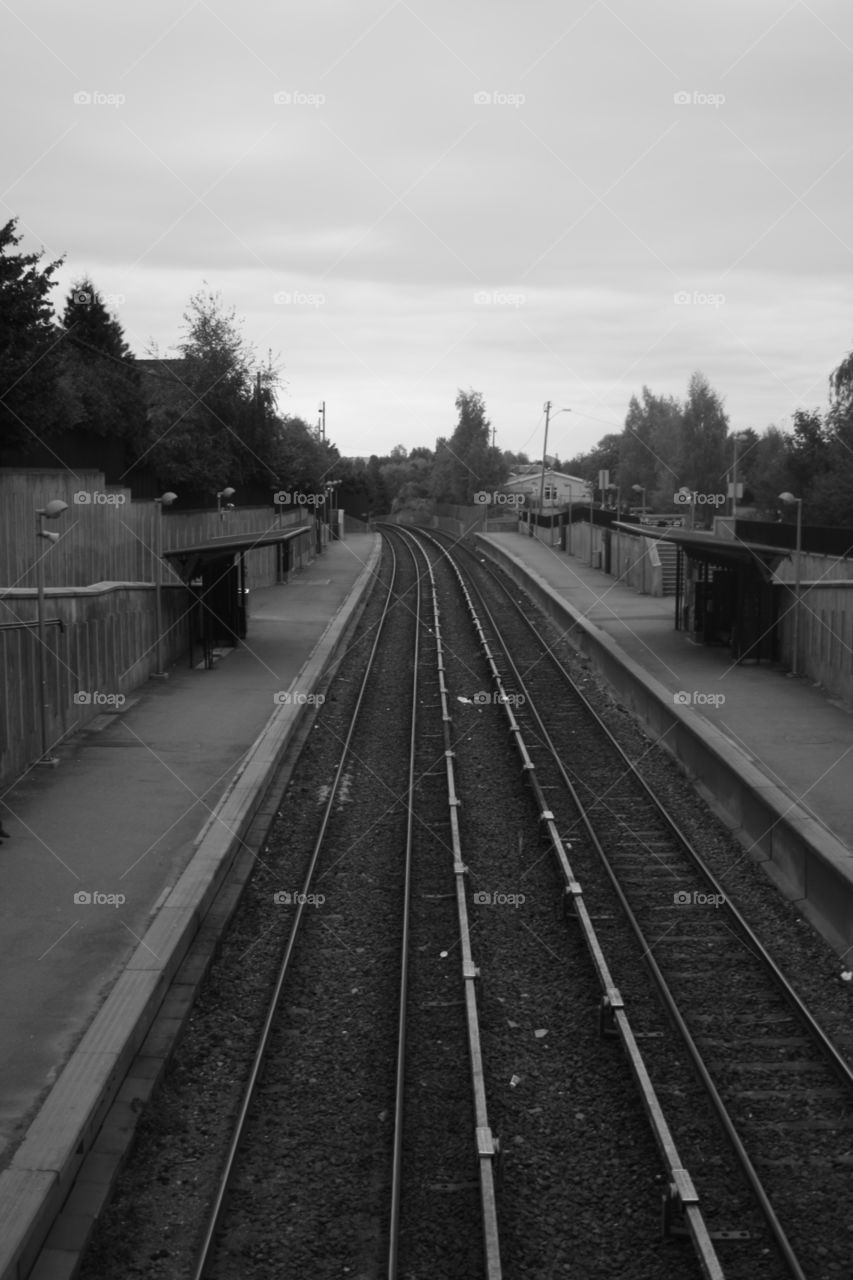 Standing on a bridge