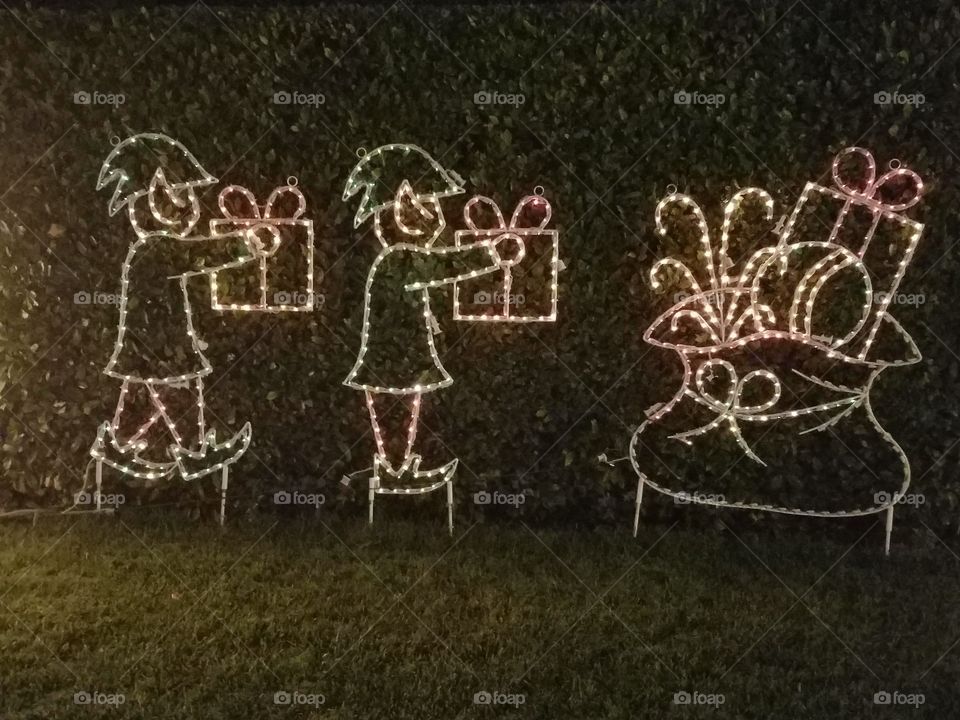 Light Show at Christmas
