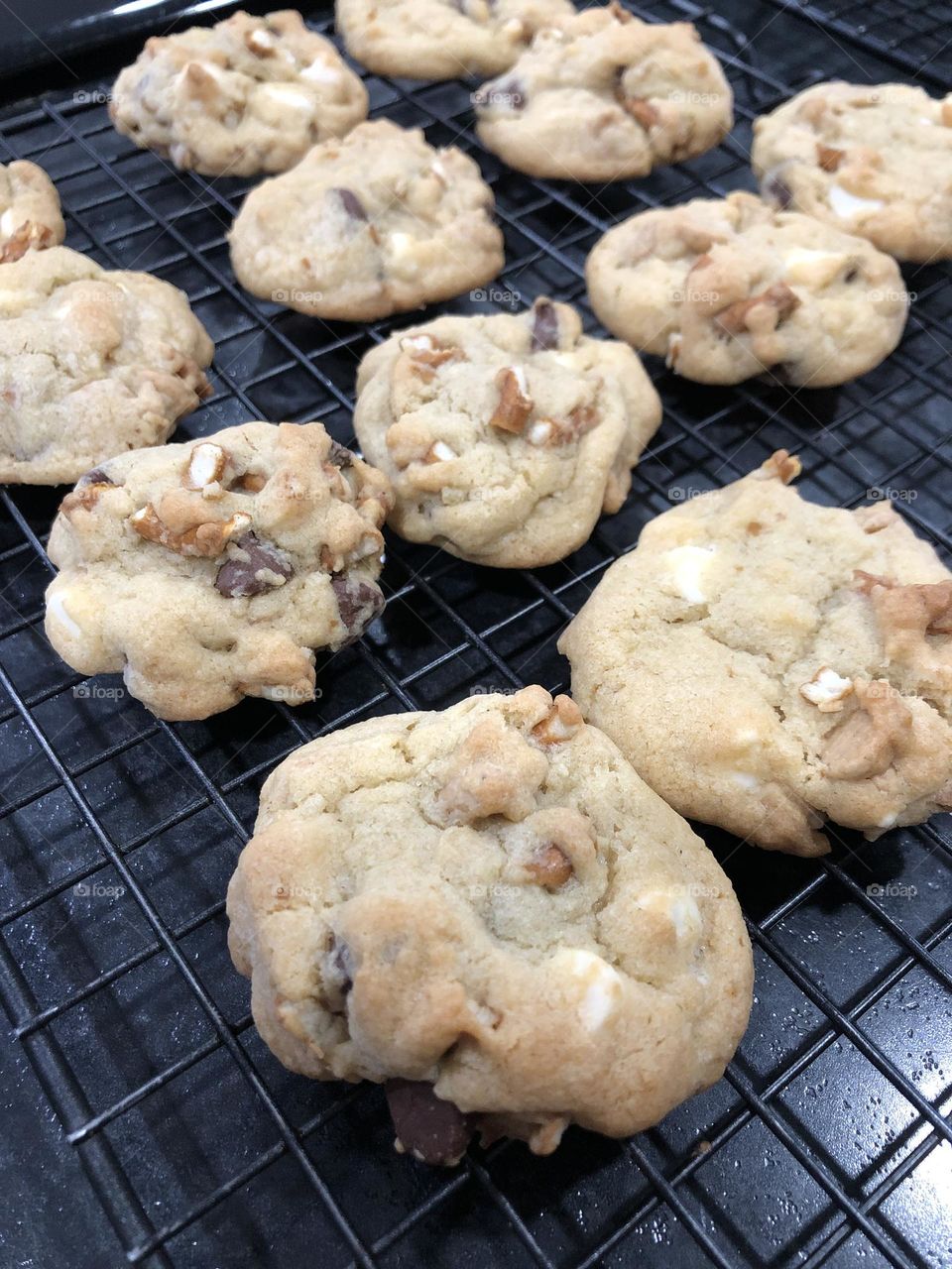 Triple Chip Pretzel Cookies