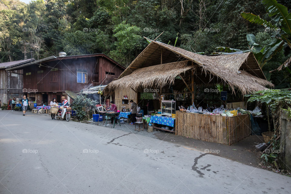 Local house in the village 