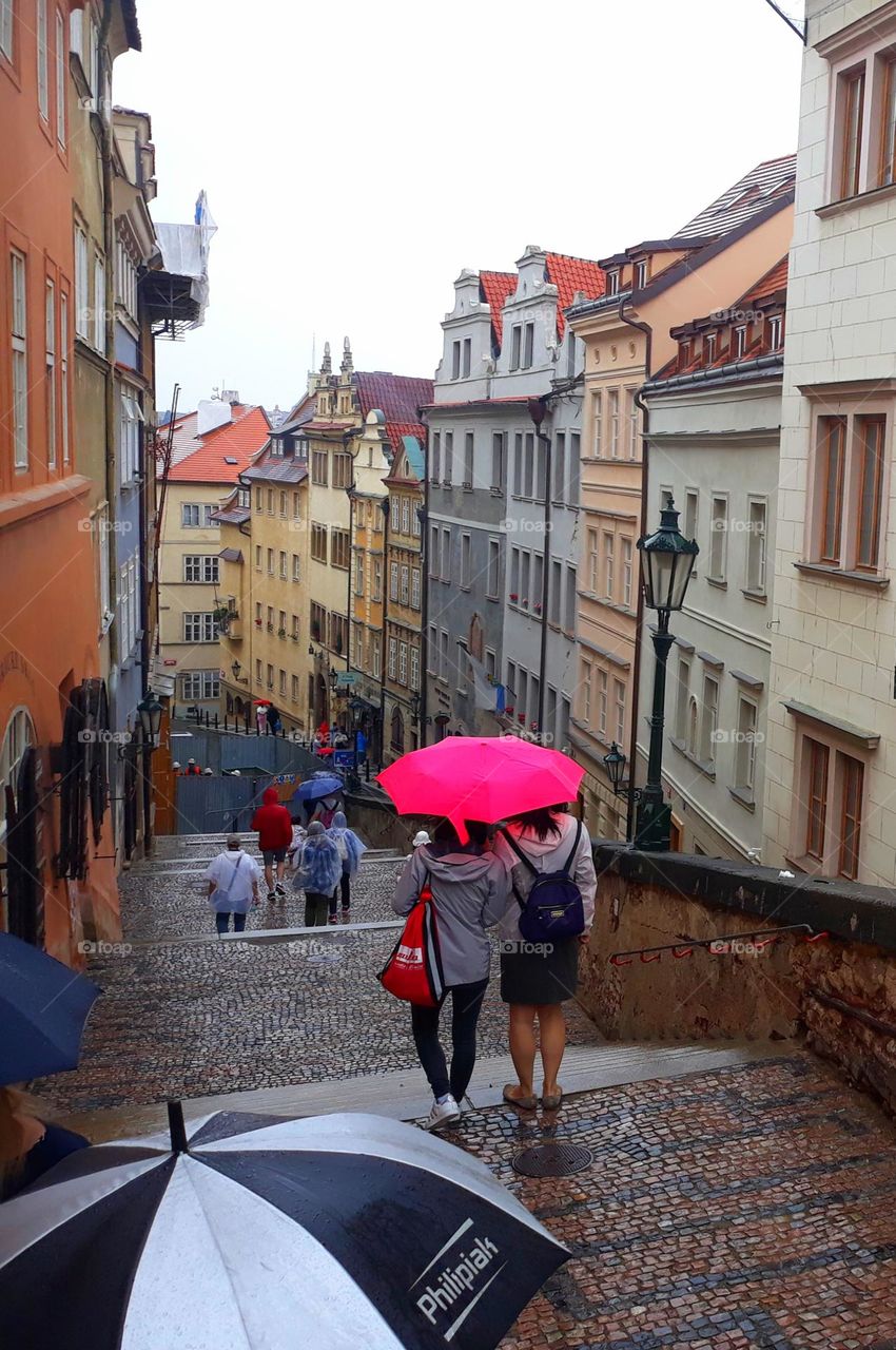 Descending into the abyss of the lower slopes of Prague