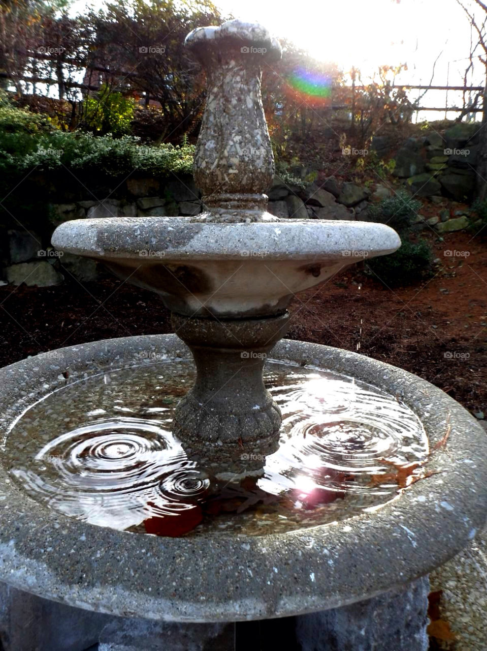 nature rainbow fountain fall by jmh