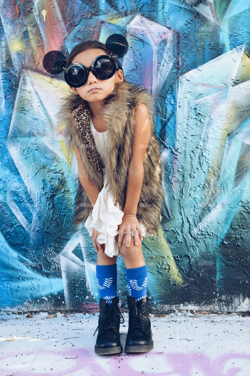 Round Glasses. Picure of my daughter taken in Wynwood
