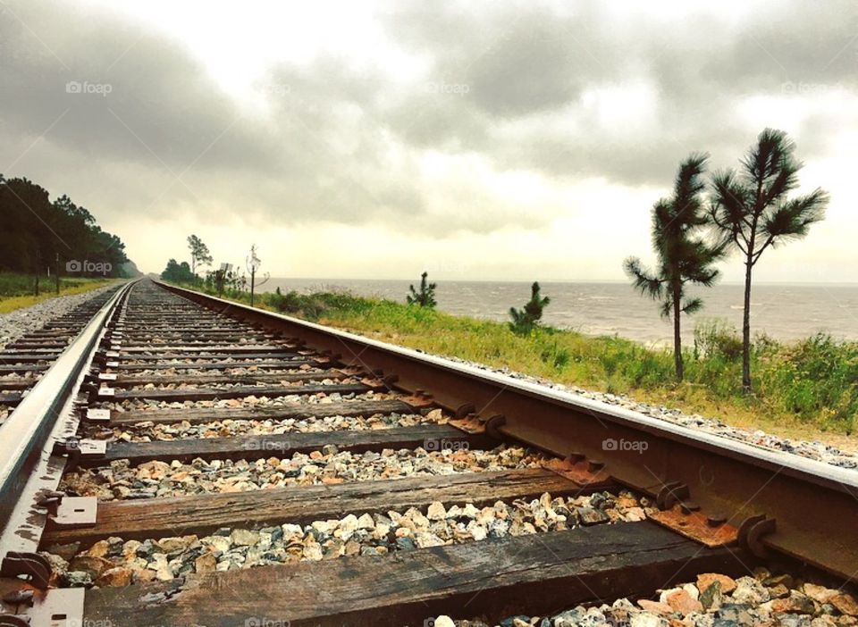 Tracks along the Gulf