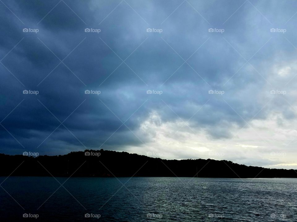 storm clouds coming in.