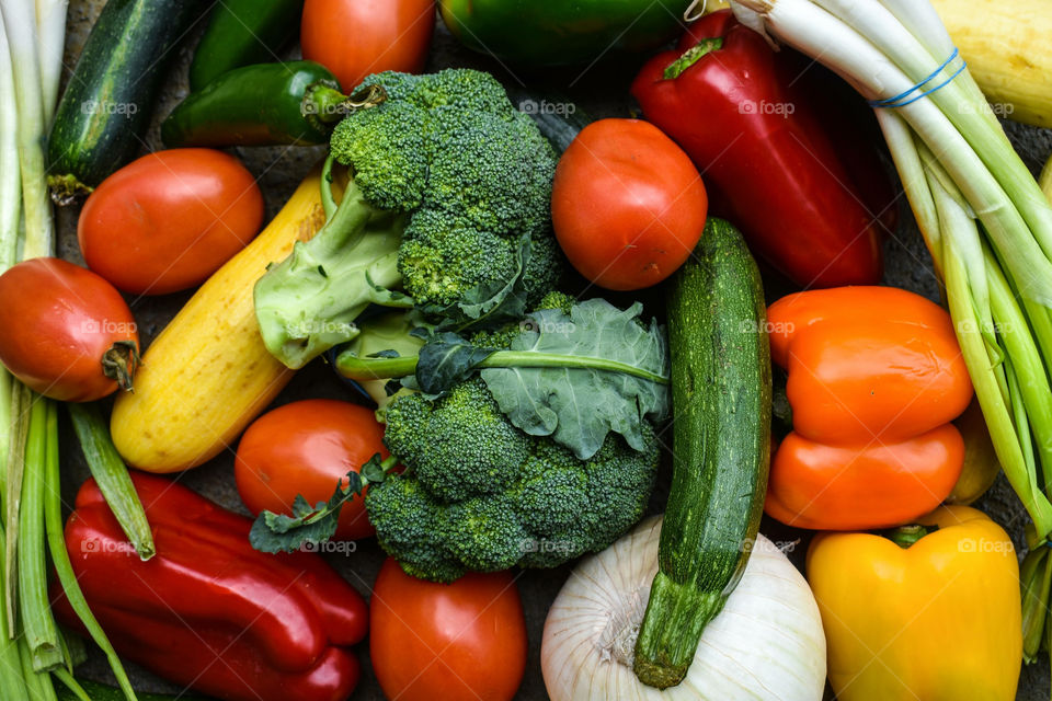 Variety Of Fresh Veggies