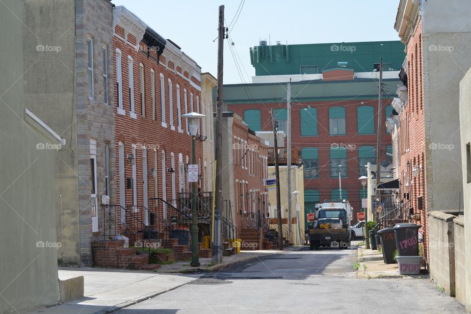 street in Baltimore, USA