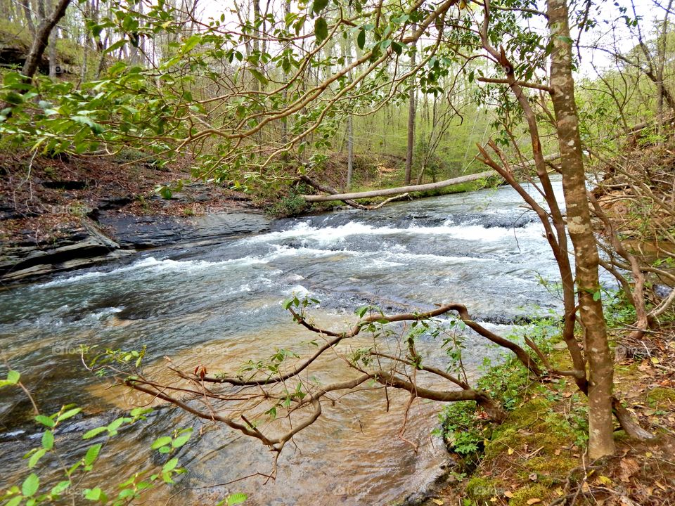 Middle Broad river in the Northeast Georgia mountains