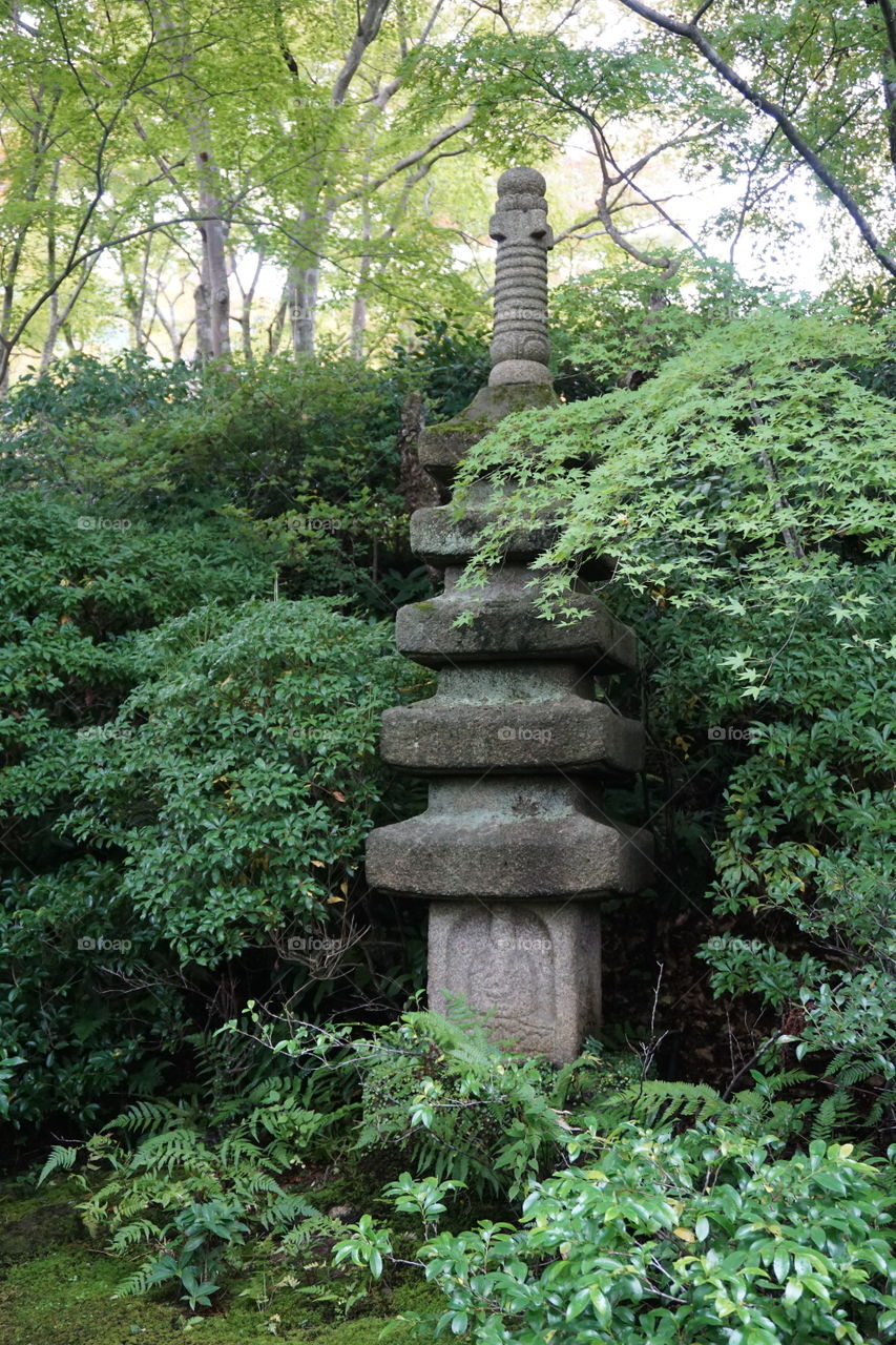 Stone garden multi tiered pagoda ornament