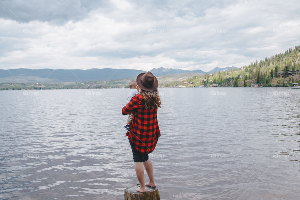 Enjoying the lake views 