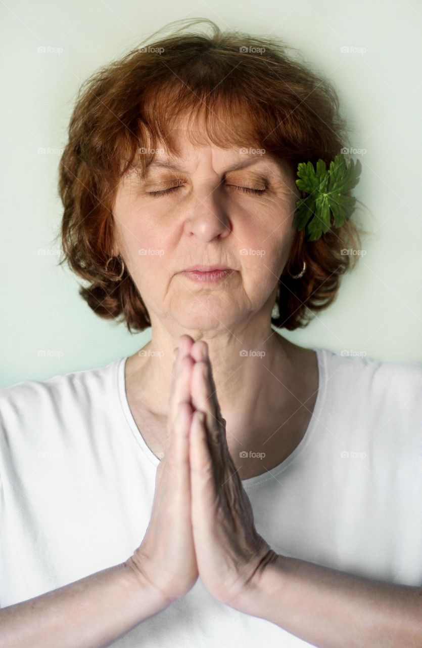 Woman praying