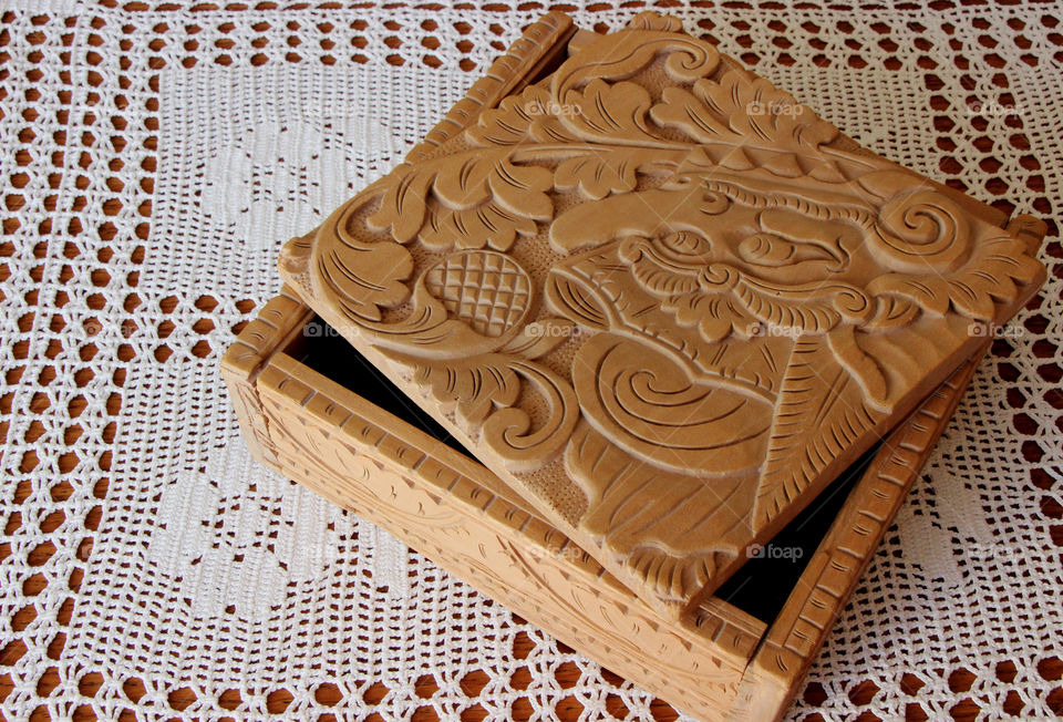 Decorative wooden box