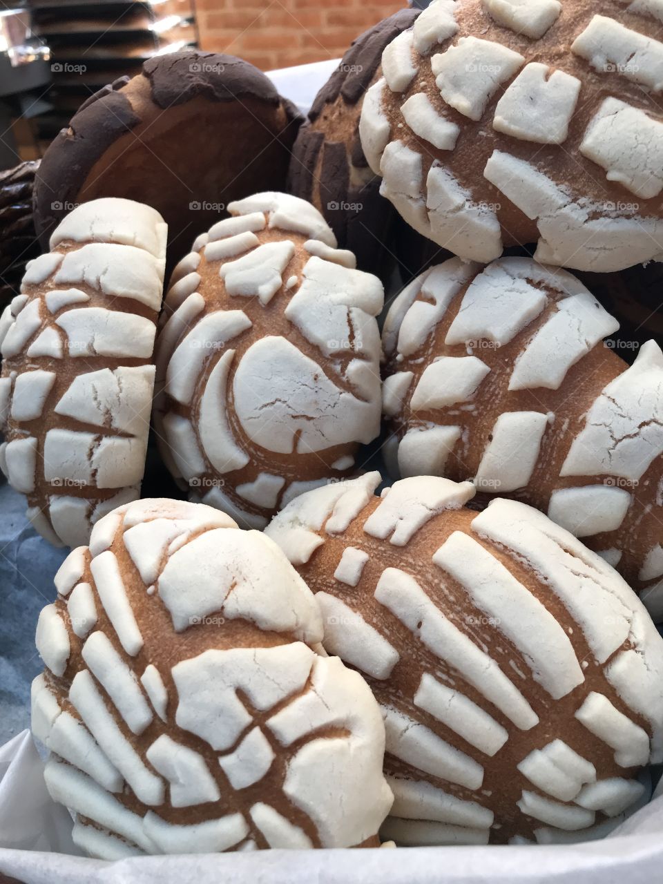 Pan dulce mexicano, conchas bakery