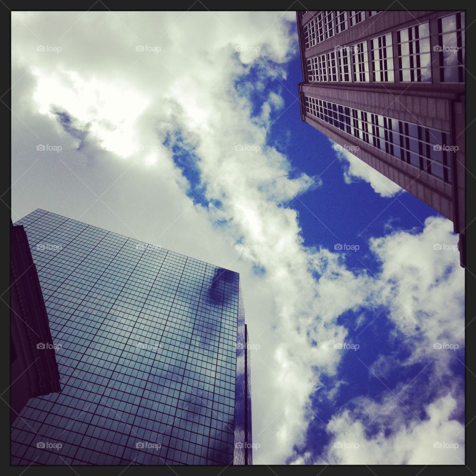 Looking up in the city 