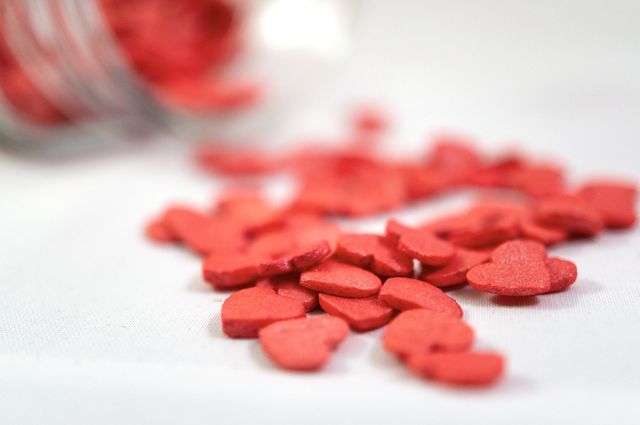 Sugar candy hearts 