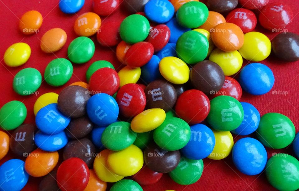 Alot of m&m’s