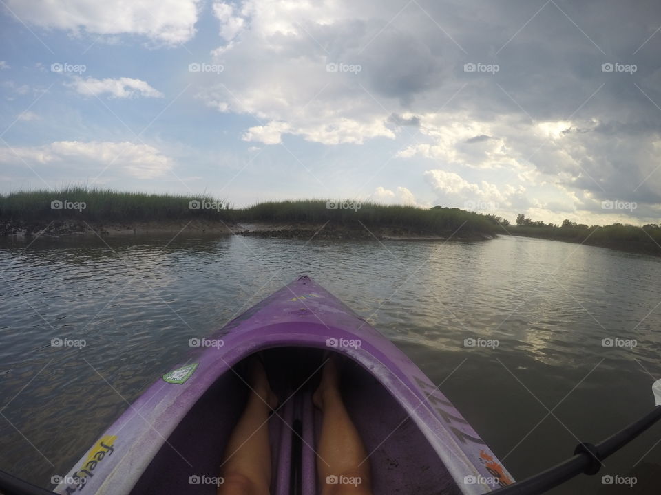 Kayaking on the inlet