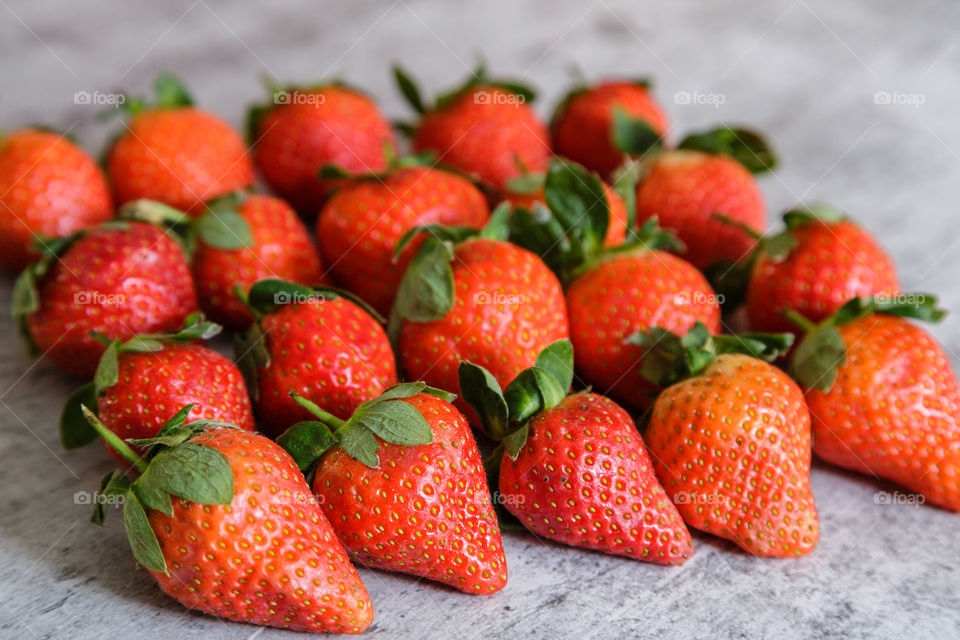 Fresh strawberry close up