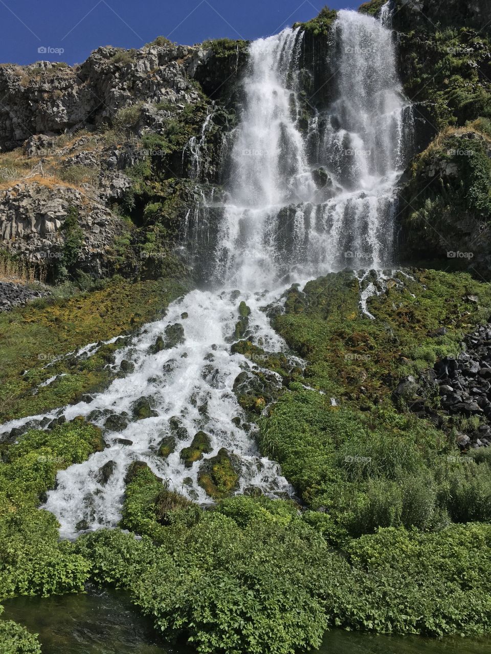 Cascading waterfall