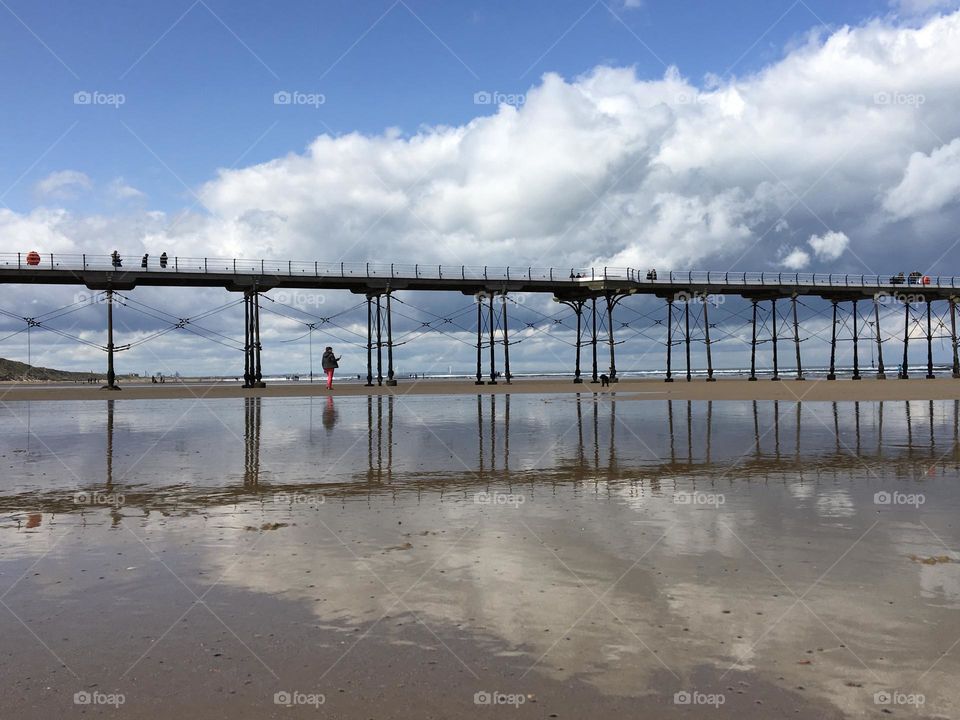 Love this reflection of Saltburn pier 