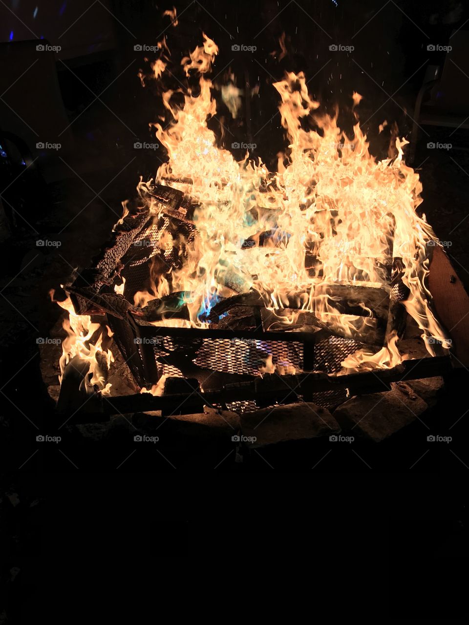 Huge campfire 