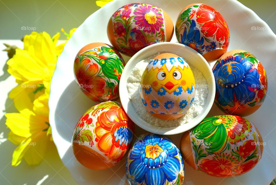 Easter, Decoration, Flower, Color, Egg