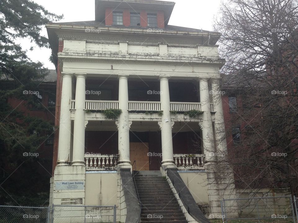 Riverview insane asylum. The abandoned insane asylum Coquitlam