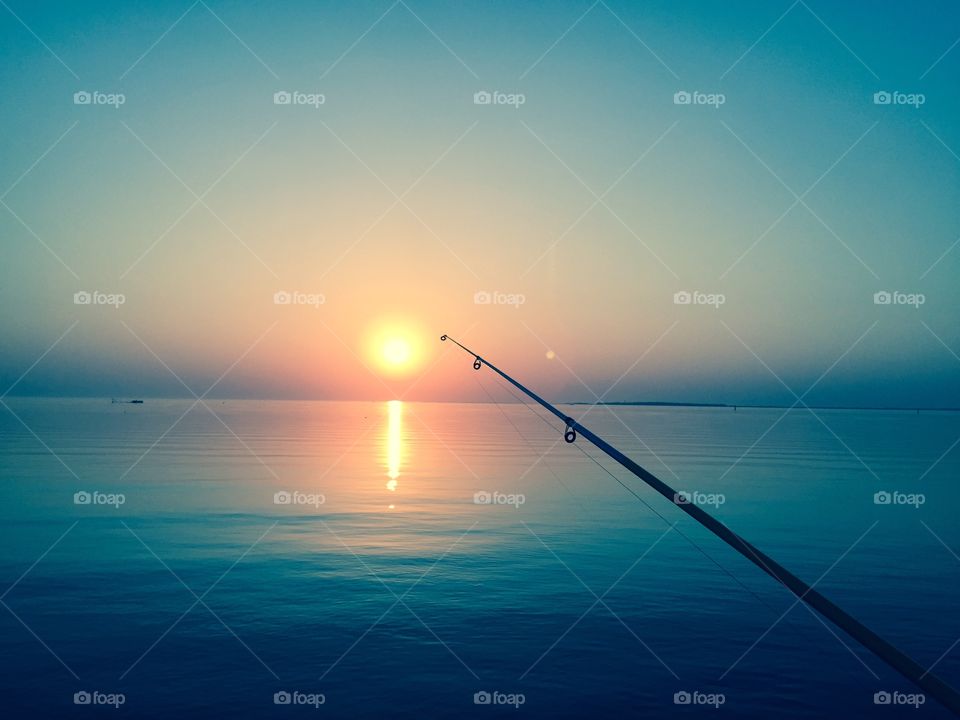 Sunset . Fishing 