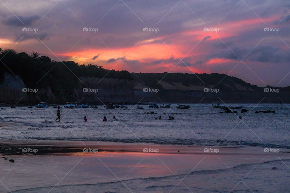 atardeceres en la playa