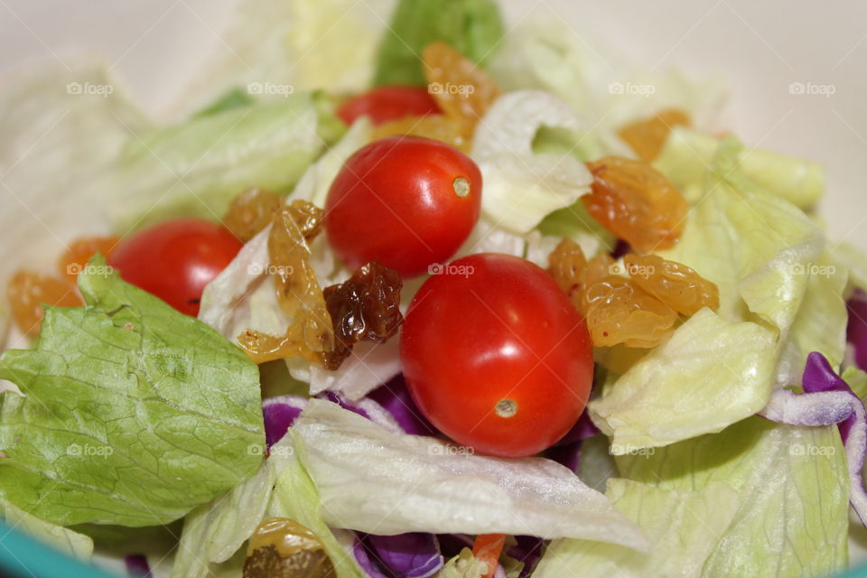 Dinner Salad with Holden Raisins 