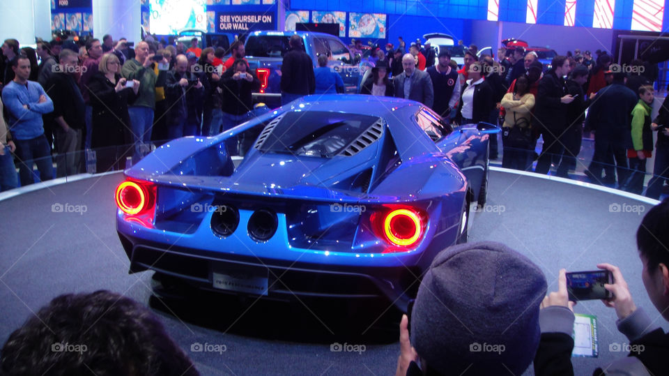 A four-wheeled car is full of gray in